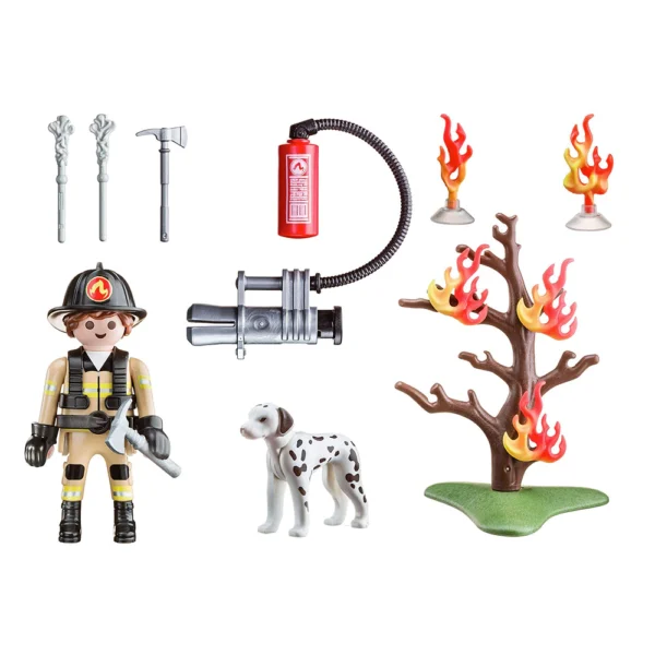 MALETIN PORTABLE BOMBERO APAGA INCENDIOS PLAYMOBIL - Image 2