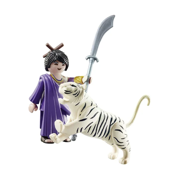 LUCHADORA ASIATICA CON TIGRE BLANCO PLAYMOBIL - Image 2