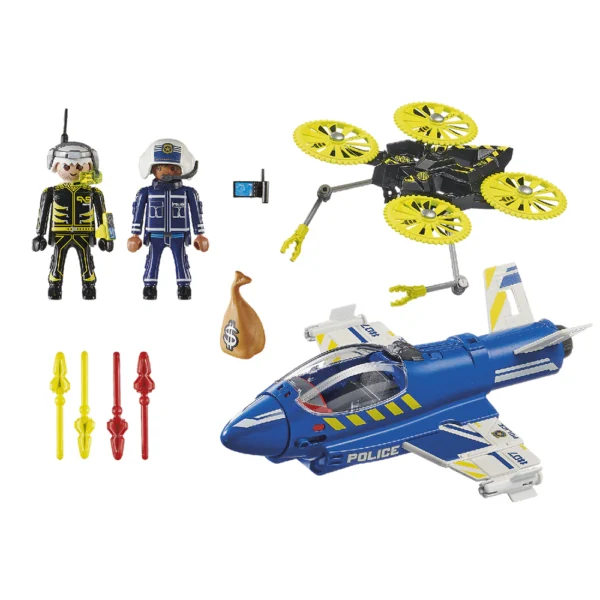 JET DE POLICÍA - PERSECUCIÓN DEL DRON PLAYMOBIL - Image 2