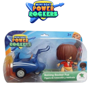 MINI BEAT POWER ROCKERS MUÑECO Y VEHÍCULO