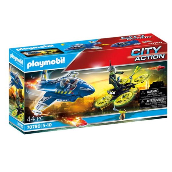 JET DE POLICIA Y DRON PLAY MOBIL