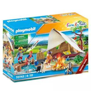 playmobil familia acampa