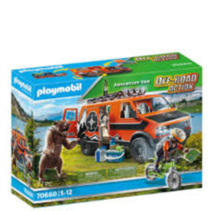 FURGONETA Y OSO PLAYMOBIL