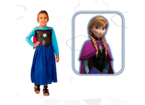 DISFRAZ ECONOMICO ANNA FROZEN