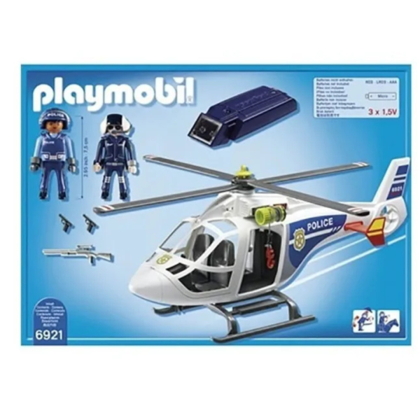 PLAYMOBIL HELICOPTERO DE POLICIA CON LUCES - Image 2