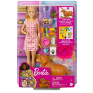 MUÑECA BARBIE MASCOTAS PERRITOS HCK75
