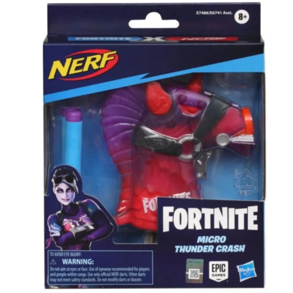PISTOLA NERF MICROSHOTS FORT NITE